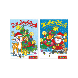 Zauberblock Display Weihnachten, A6, 2 Motive je 20 Stück