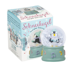 TapirElla Schneekugeln im Display, Winterzauber Pinguin