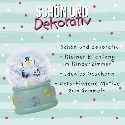 TapirElla Schneekugeln im Display, Winterzauber Pinguin