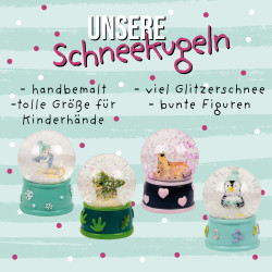 TapirElla Schneekugeln im Display, Winterzauber Eisbär