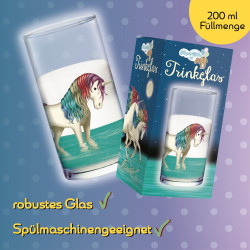 TapirElla Trinkglas Einhorn Lunabelle